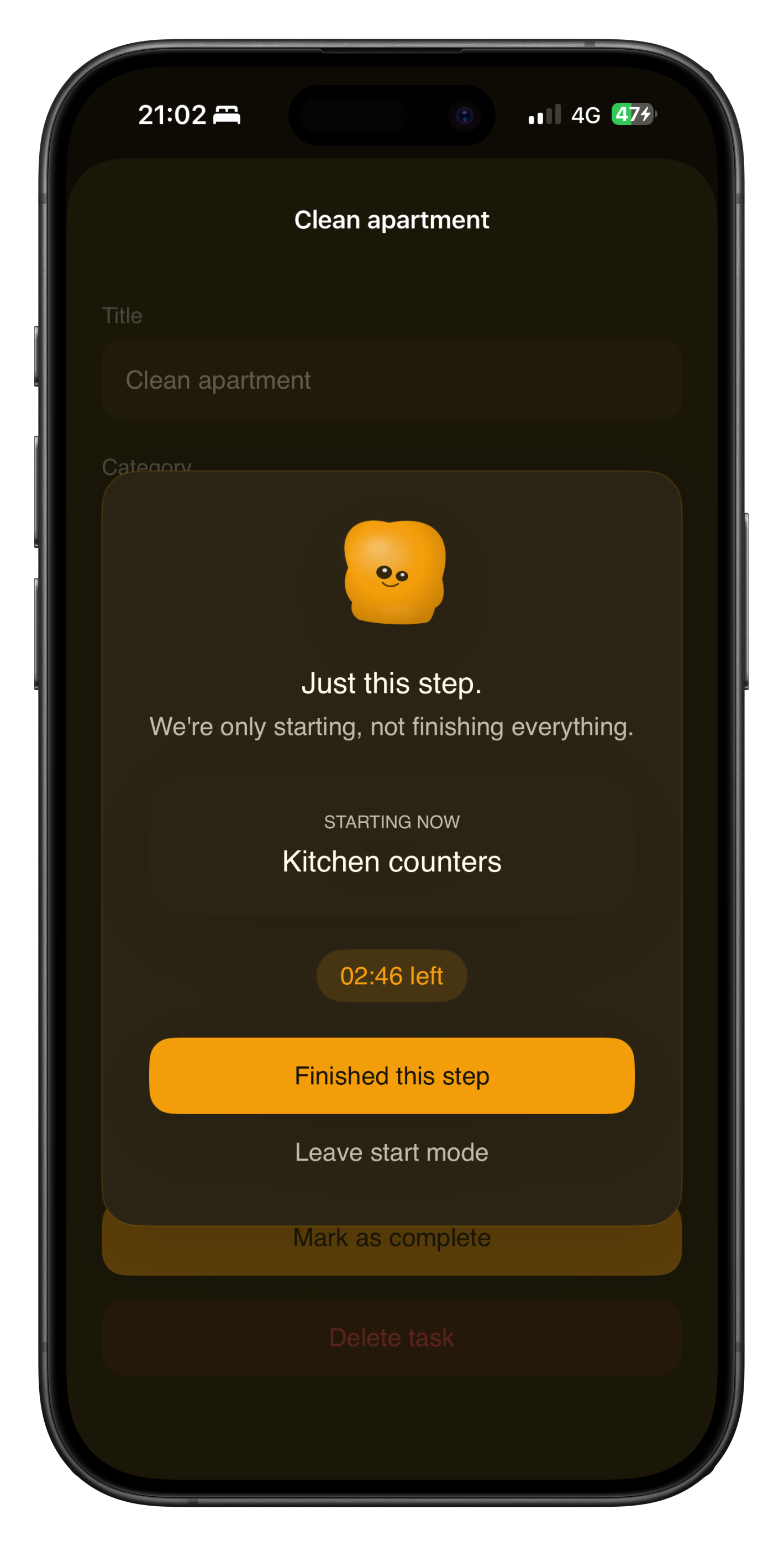 Gloopi start mode — just 3 minutes